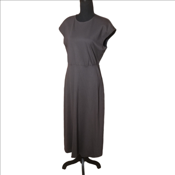 Ann Taylor Dresses & Skirts - Ann Taylor Petite Charcoal Midi Dress, Size MP